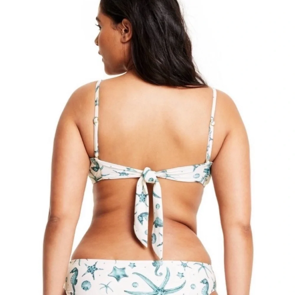 Agua Bendita X Target Seahorse Print Bikini 2 Piece Set 2X NWOT